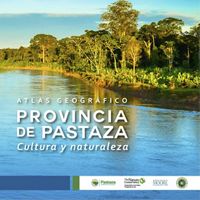 Cover of an Atlas that shows the Amazon forest in the early morning.