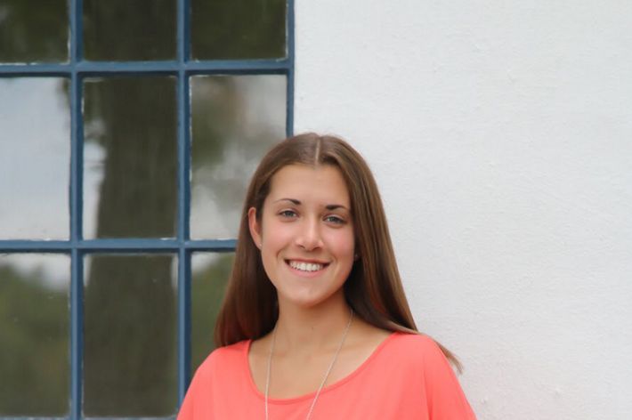 New Hampshire volunteer Emma Marcou.