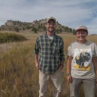 Dillon Blankenship and Jasmine Cutter, pictured at Nebraska's Wildcat Hills, south of Gering, Nebraska.