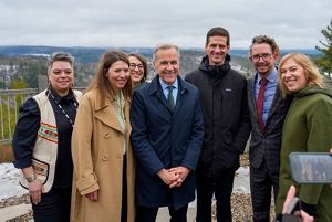 Group of people smiling.