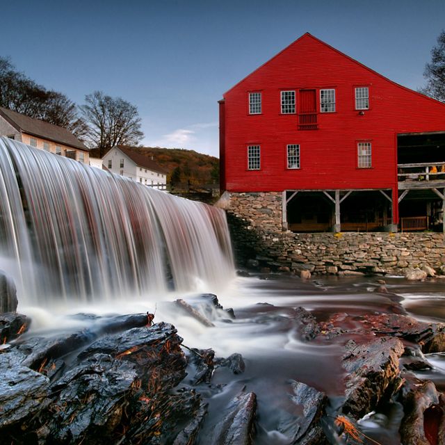 El Museo y Represa Old Mill en Weston, Vermont.