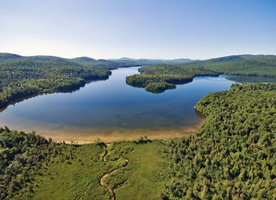 Aerial of Follensby Pond