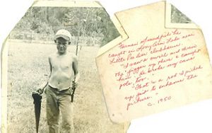 Sandy Island Steward Furman Long is pictured here at the island as a young boy.