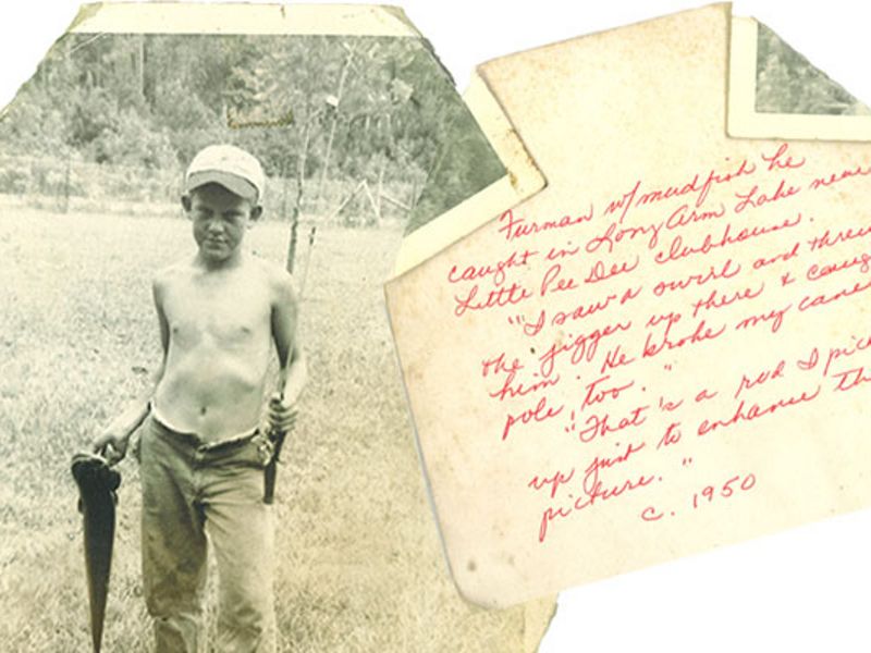 Sandy Island Steward Furman Long is pictured here at the island as a young boy.