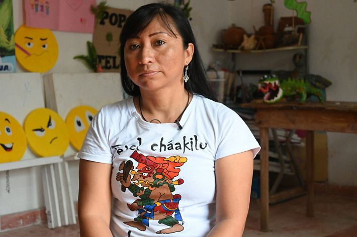 Gladys Luceli, miembro de la comunidad, México.