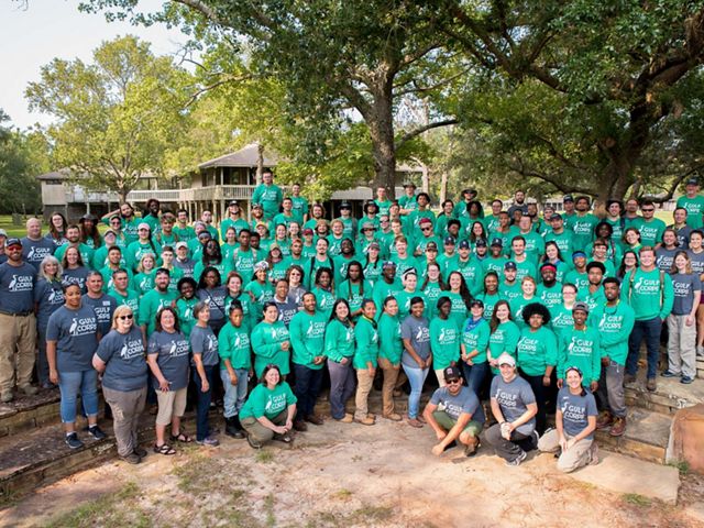 GulfCorps members after their orientation retreat.
