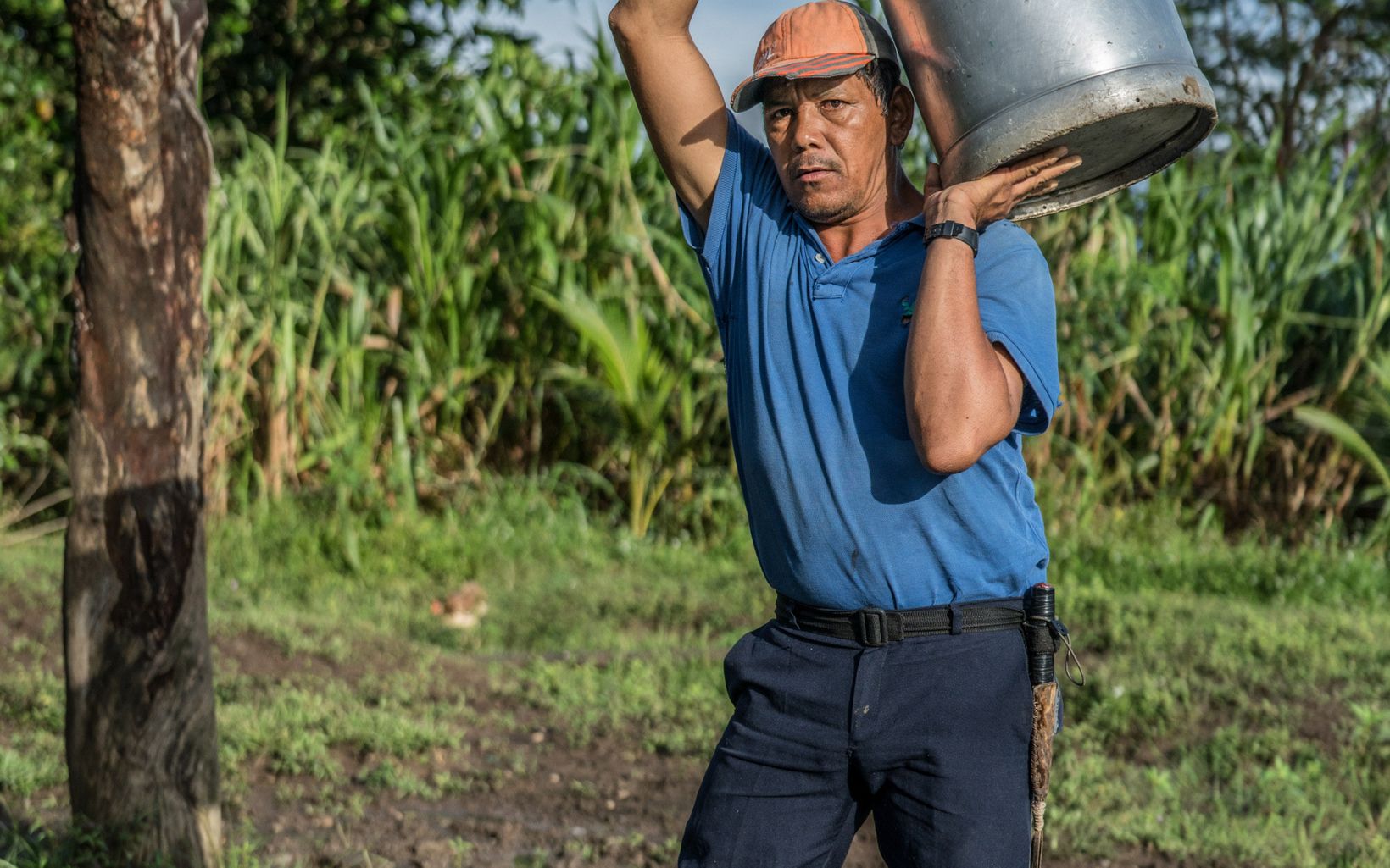 Beneficios de la naturaleza Para Edilson, el cambio llegó cuando notó que producir y reforestar pueden ir de la mano, y que además reducir sus impactos le puede traer hasta el doble de productividad. © TNC Colombia