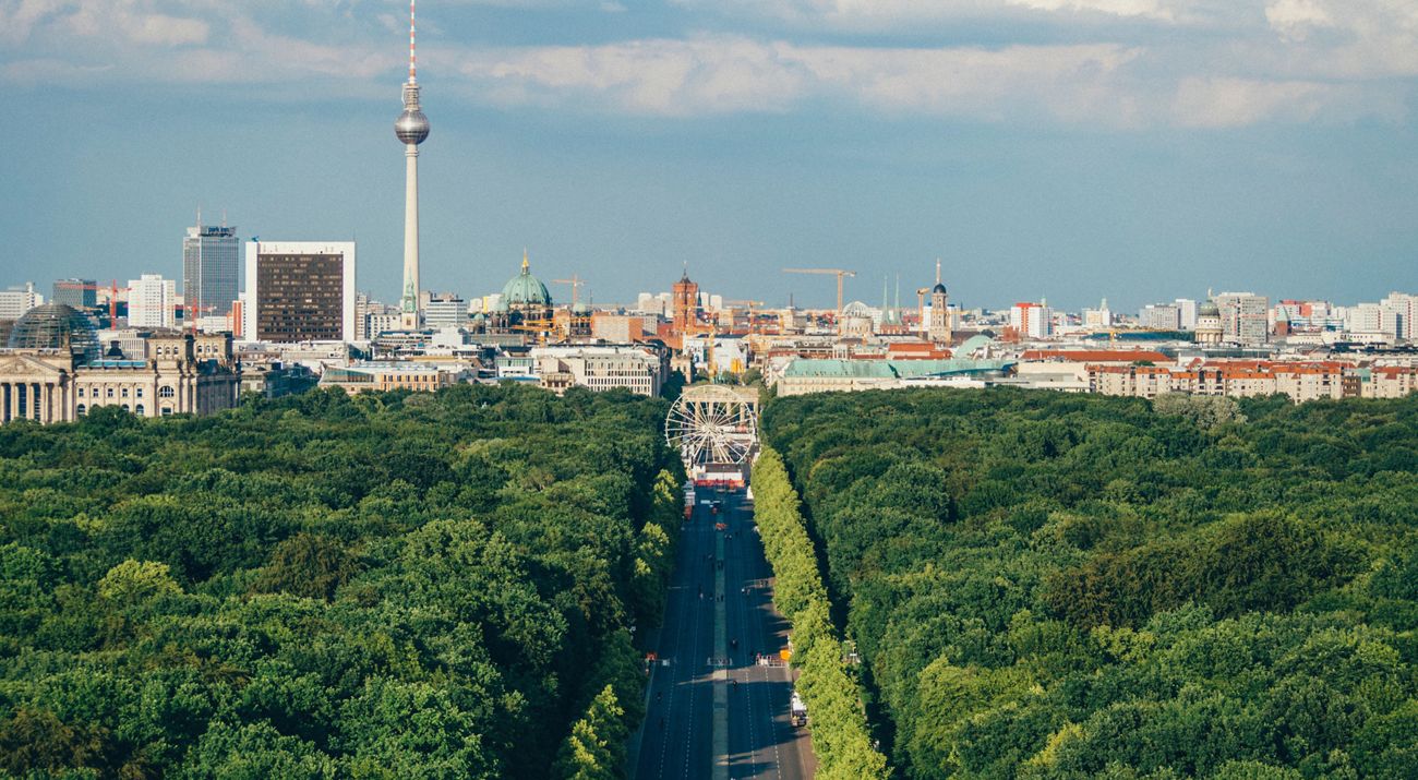 Aerial view of Berlin