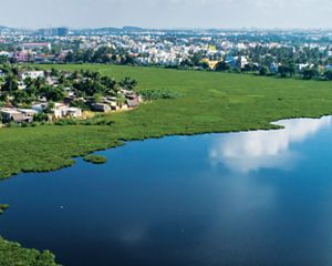 City of Chennai has a population of 12 million people and precious remaining wetland open space