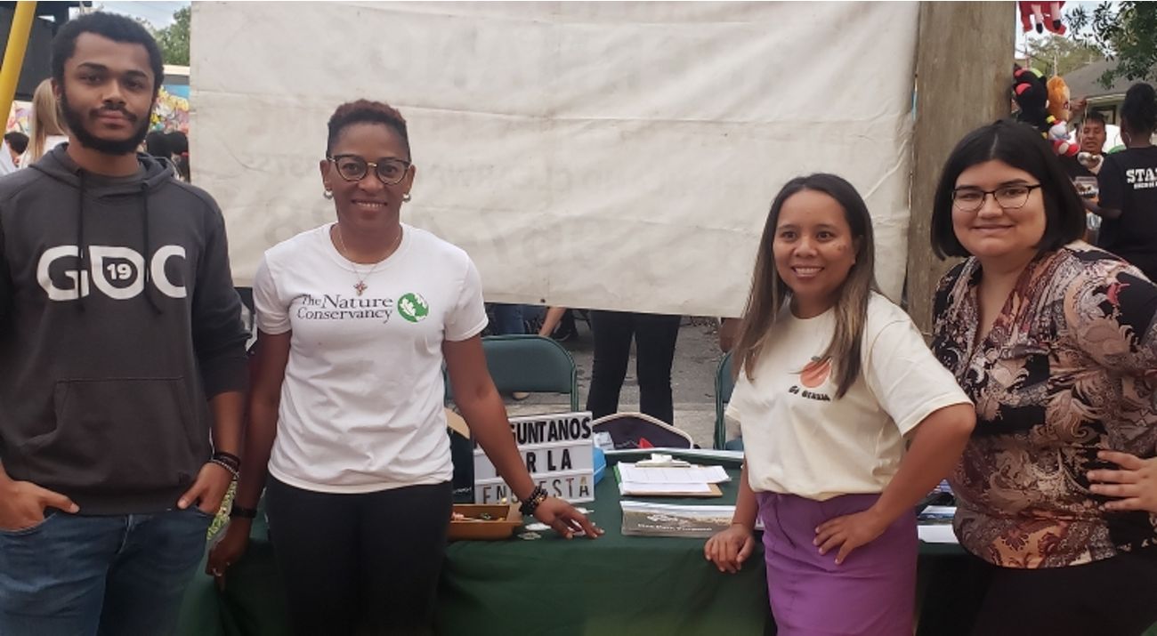 TNC volunteers pictured at an event.
