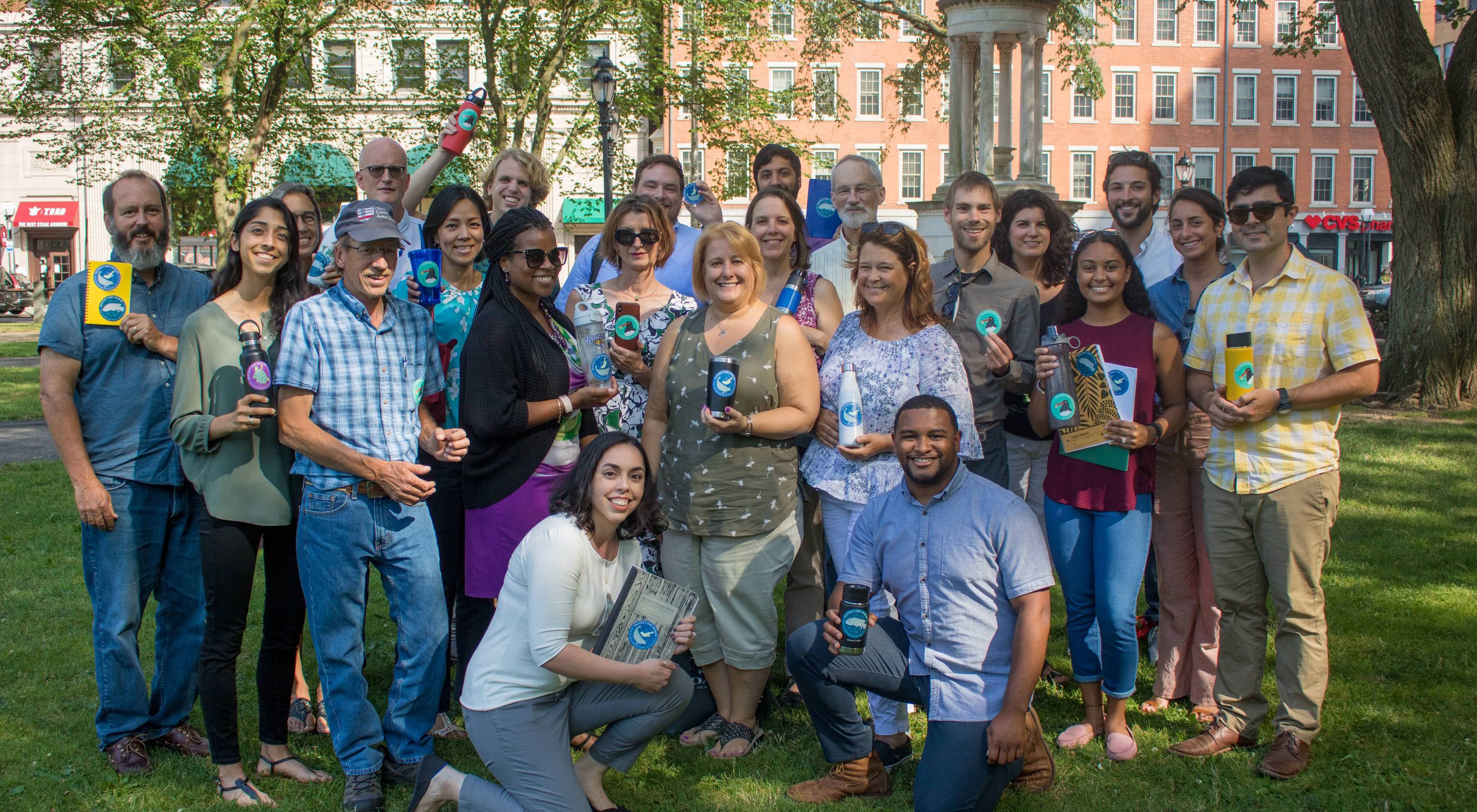 Staff from the Connecticut Nature Conservancy office pose for a group photo.