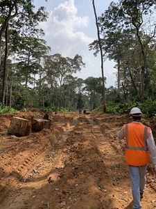 Keeping haul roads as narrow as possible can help reduce the carbon emissions of timber harvesting operations.