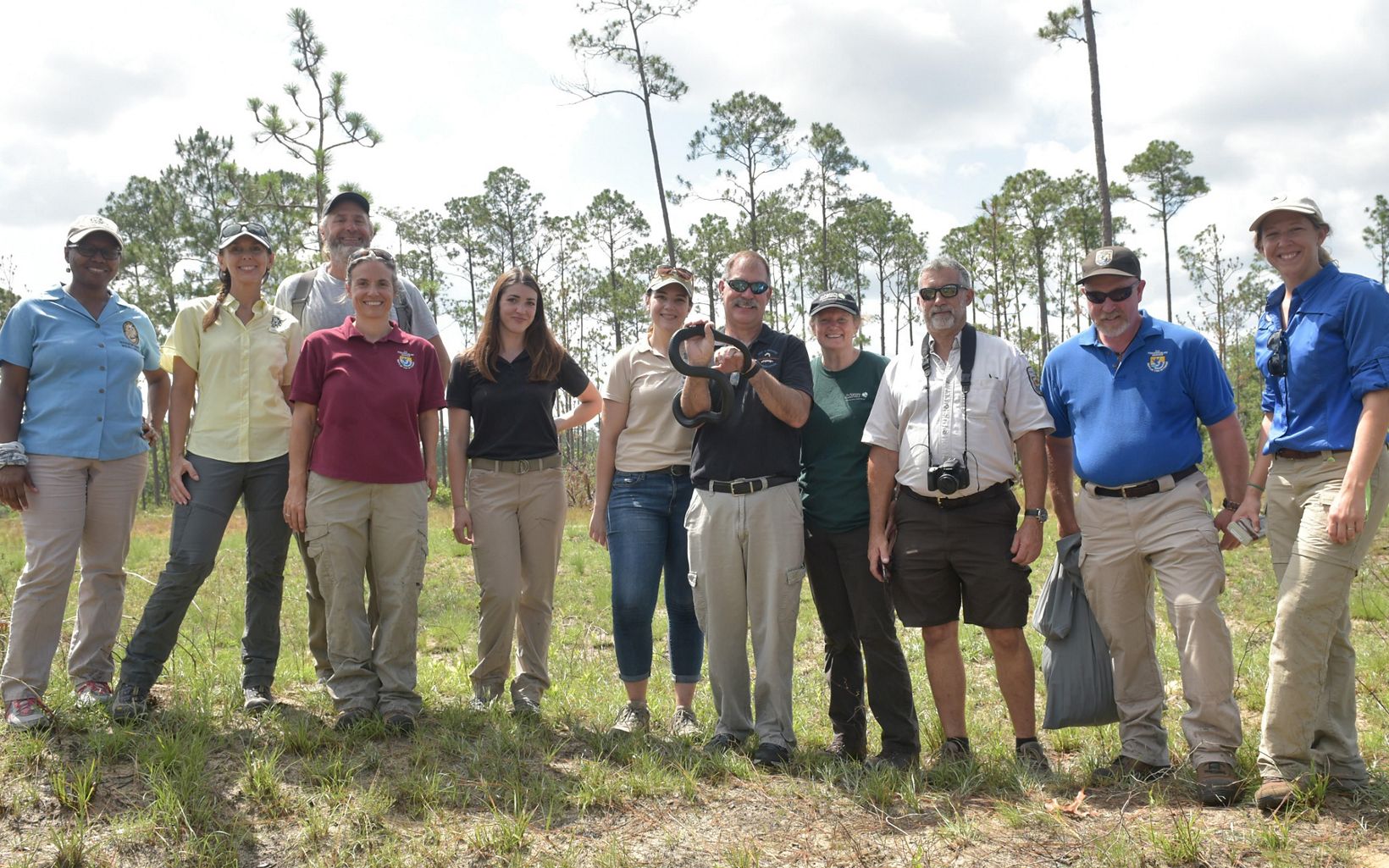 Job Well Done This team of dedicated partners participated in year 3 of the indigo snakes reintroduction plan.  © Tim Donovan/FWC