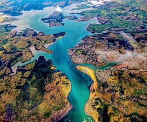 Aerial view of Waikato River