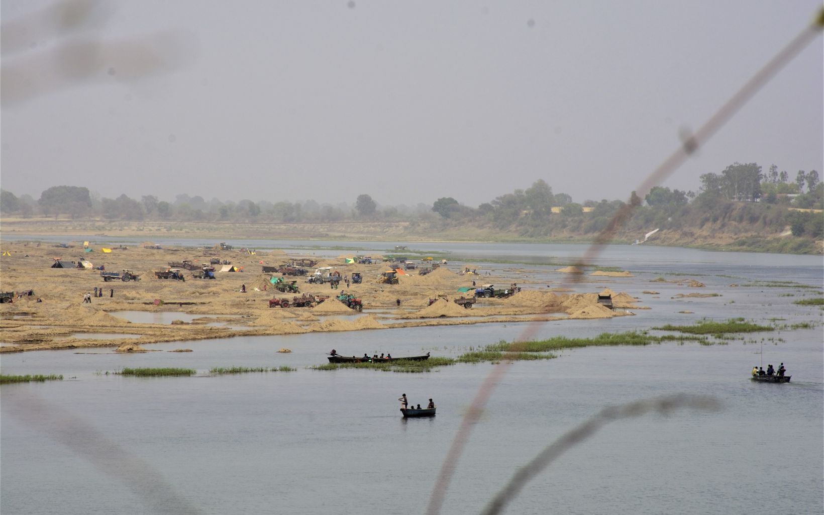 on River Narmada side banks