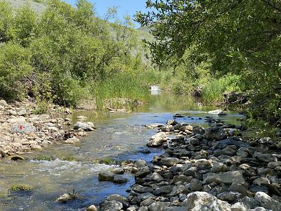 Free flowing water on Jalama Creek. After.