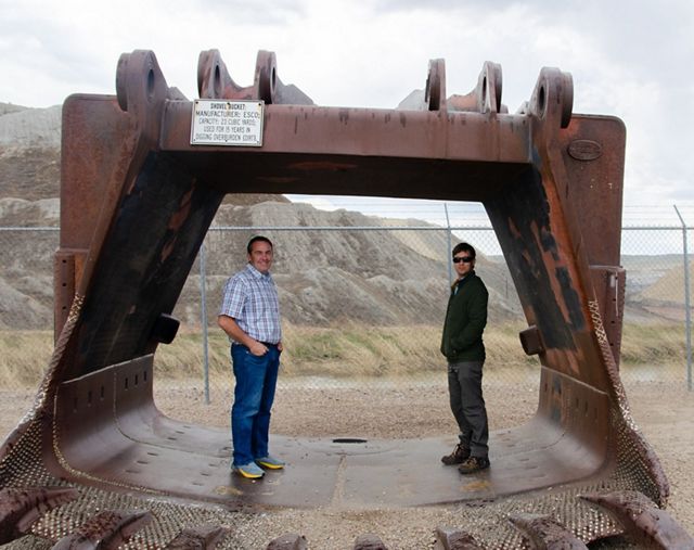 Justin Loyka with Rusty Bell, CEO of Gillette’s Energy Capital Economic Development.