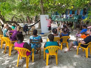 discussing the organization’s mission.