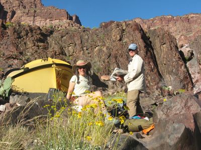 Eloise Kendy floats Grand Canyon
