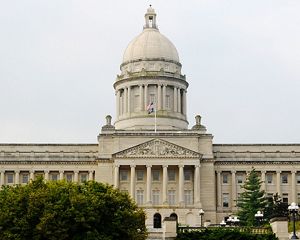 The Kentucky State Capital building on a clear day.