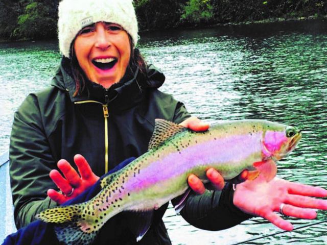  Kerry Landreth Reed holding a fish. 