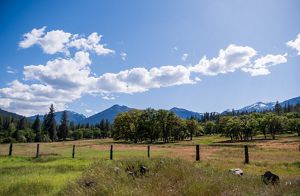 A view towards the mountains from Marbles Peak. 