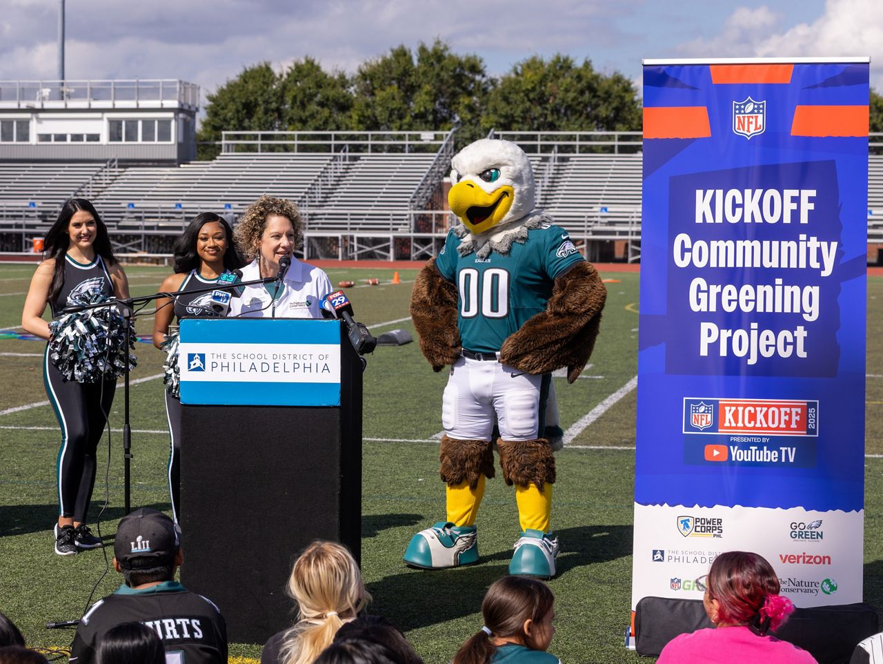 The NFL and TNC team up for a community greening project
