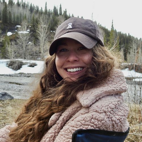 Person sitting in nature.