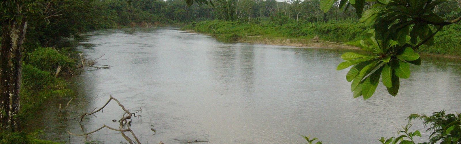 
Vista del Río Platano desde la comunidad Miskito.