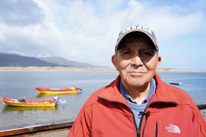 Juvenal Antillanca, presidente de la Asociación Indígena de Pescadores de Huiro.