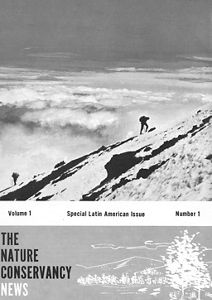 Portada de revista The Nature Conservancy News de 1965 dedicada a América Latina. 