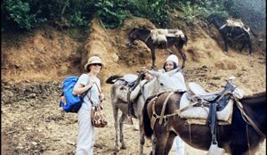 Pilar Barrera, una de las primeras lideres del equipo de Colombia, en la Sierra Nevada de Santa Marta como parte del proyecto Parques en Peligro. 