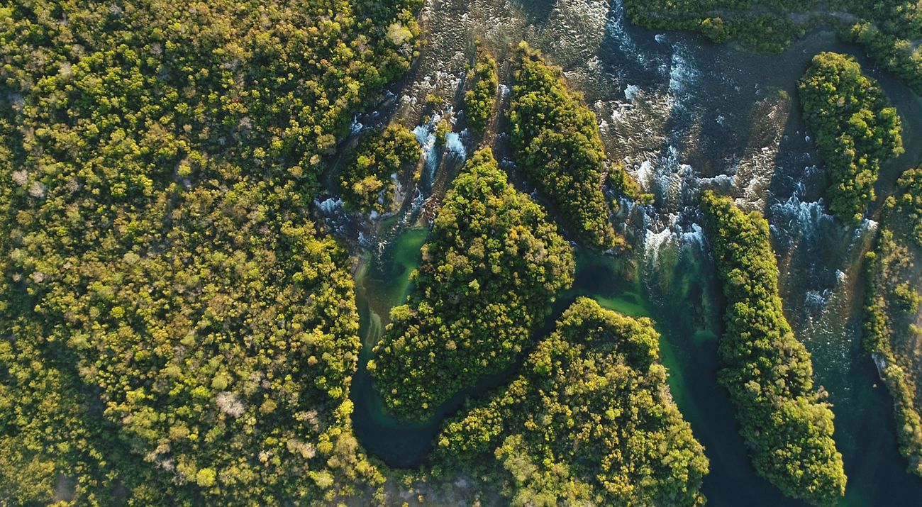 Rio Teles Pires, part of the Tapajós basin, in the state of Mato Grosso, Brazil.