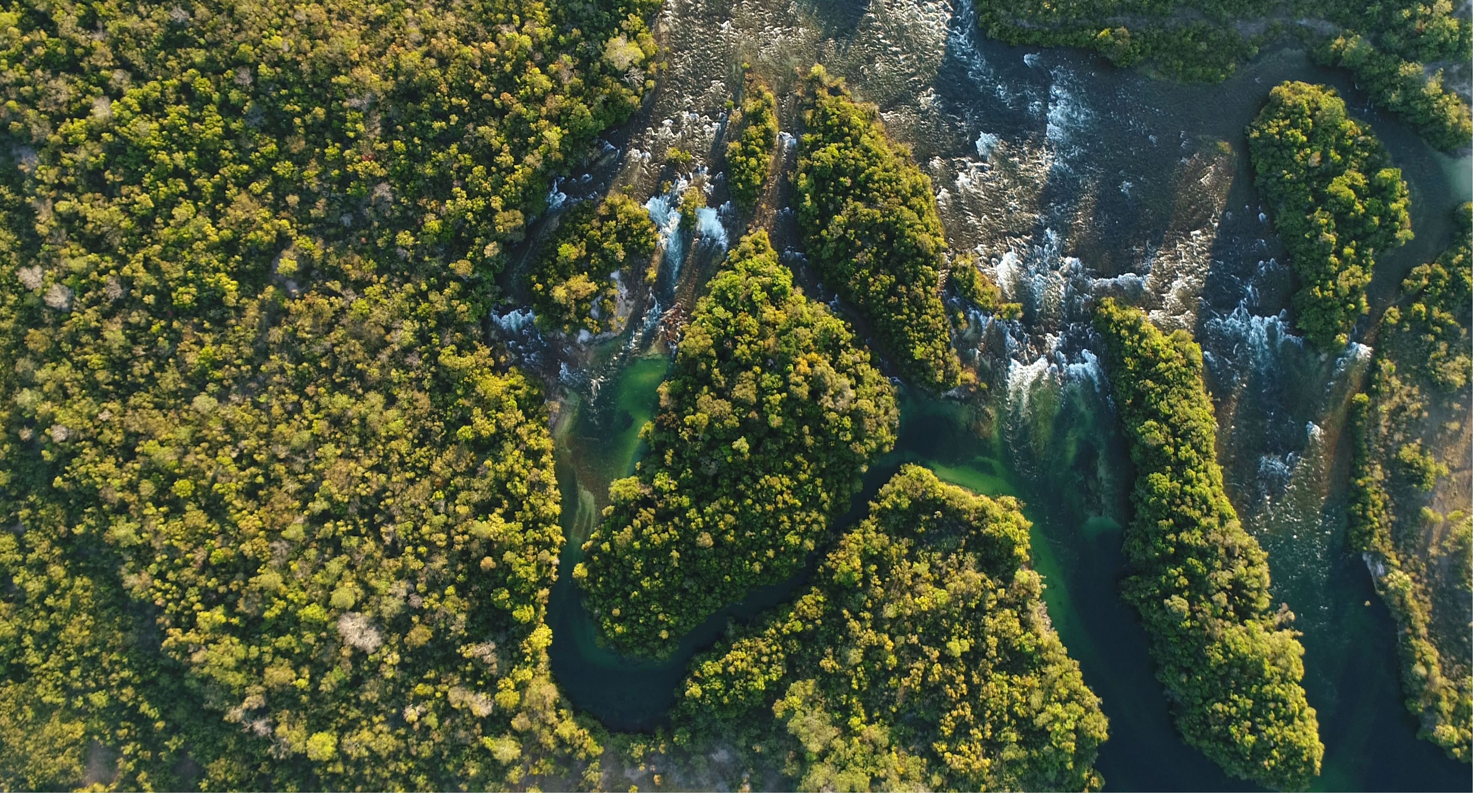 Rio Teles Pires, part of the Tapajós basin, in the state of Mato Grosso, Brazil.