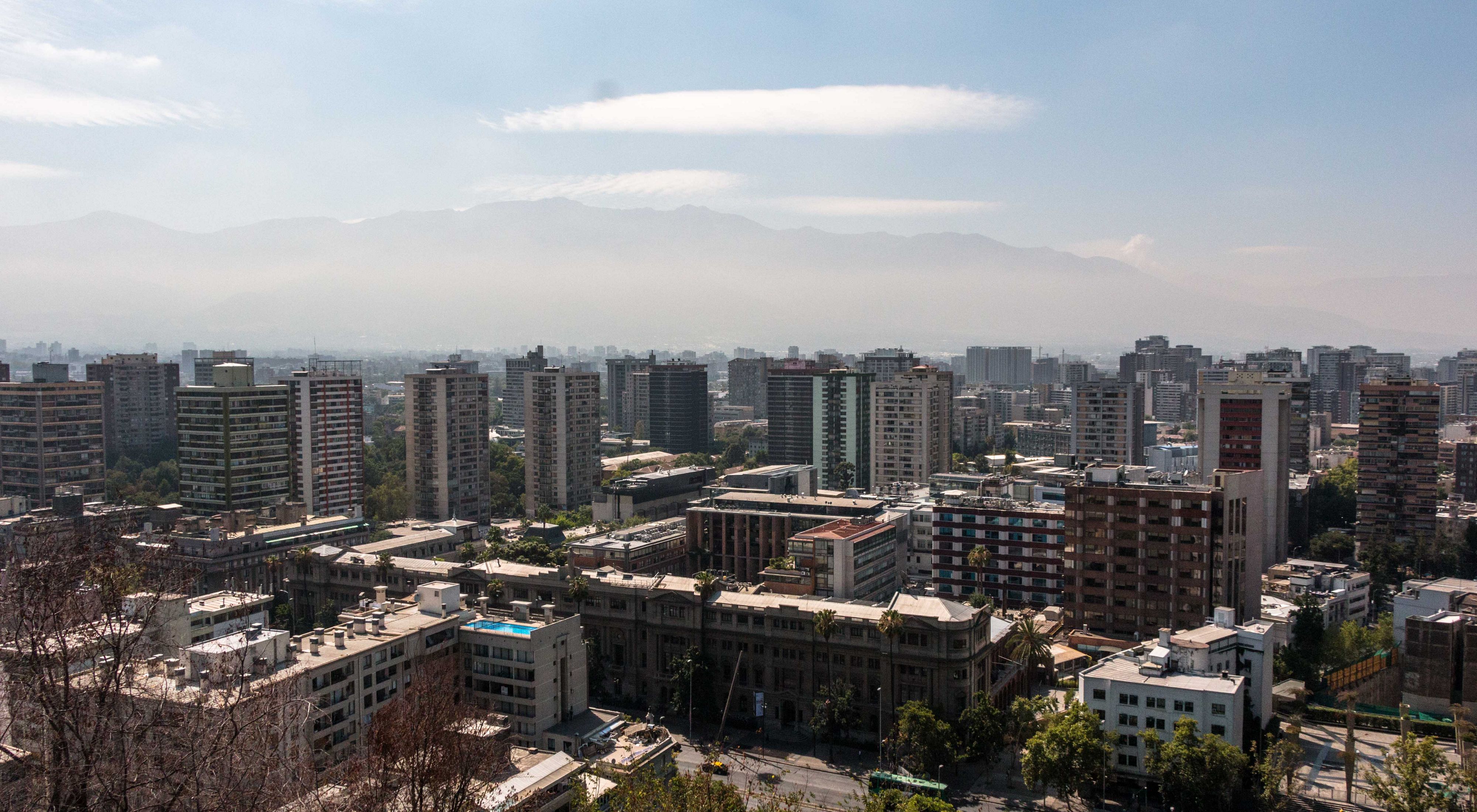 Atardecer en Santiago, Chile