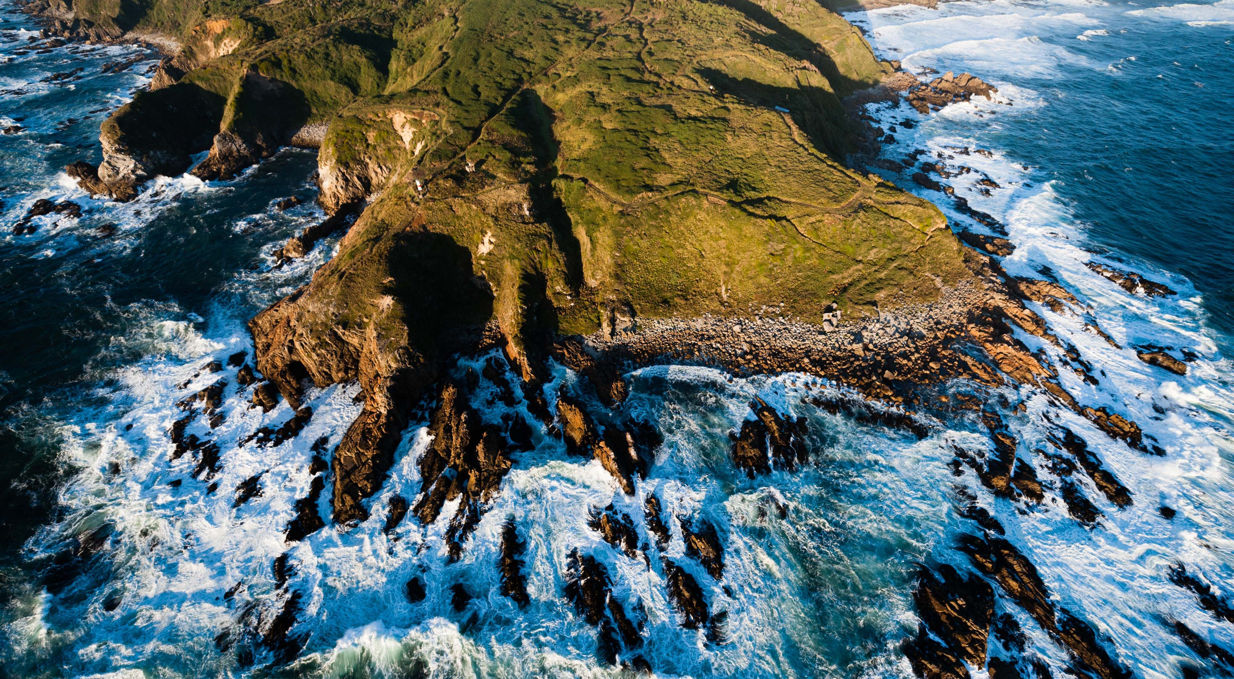  An aerial view of Colun Beach in the Valdivian Coastal Reserve, Los Rios, Chile. Photo credit: ©2012 Nick Hall        