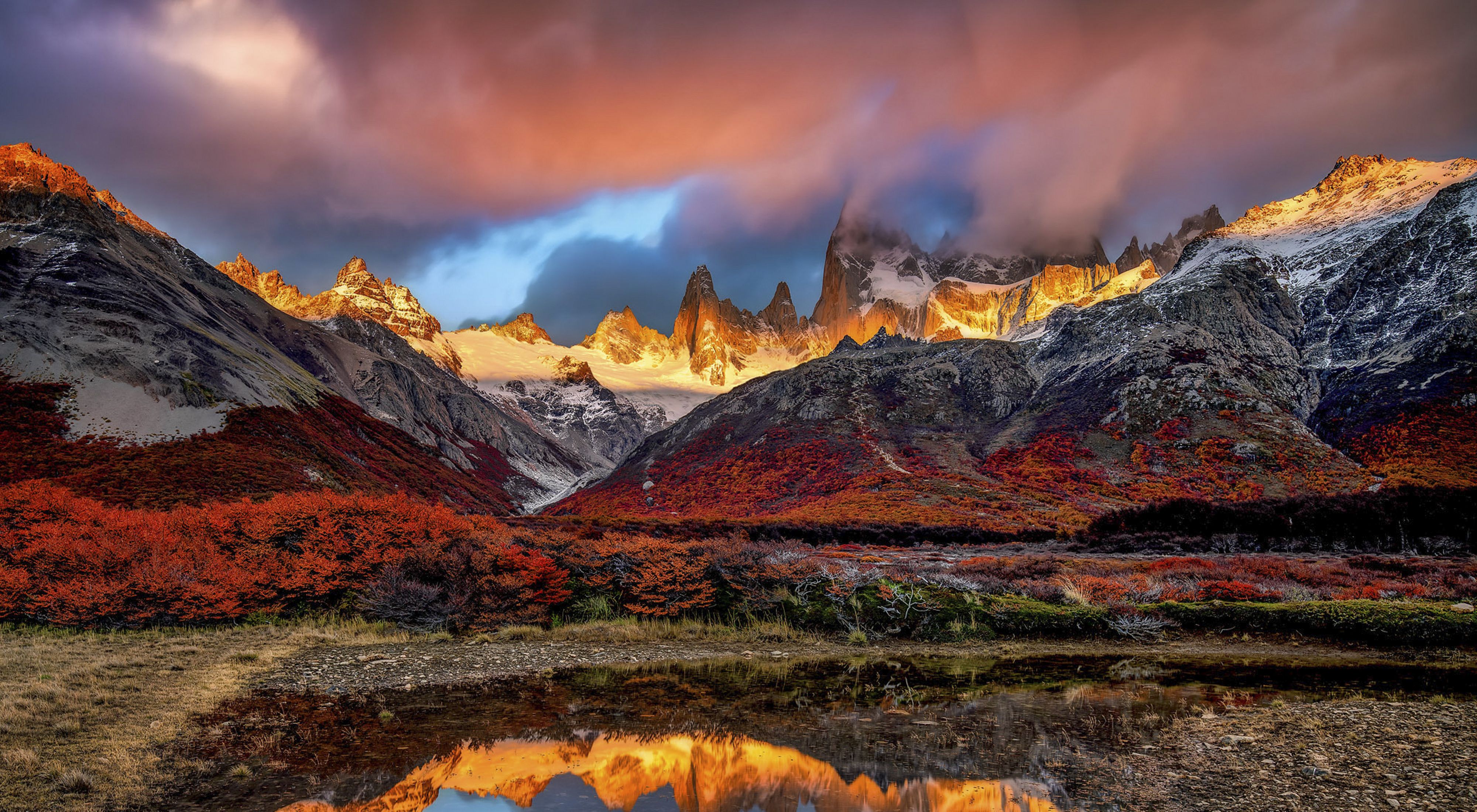 Un hermoso paisaje en la Patagonia, Argentina