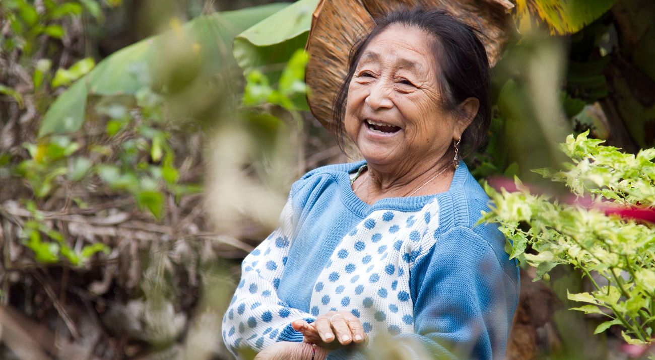 Mujer Maya en el campo Maya