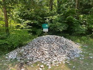 Oyster shell recycling program.