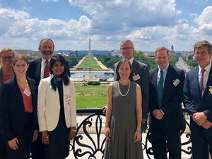 Staff and trustees from The Nature Conservancy in Massachusetts visit lawmakers at the U.S. Capitol every June to advocate for strong climate and conservation policy.