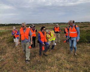 Volunteers on the islands.