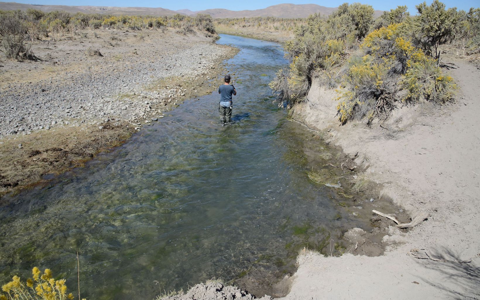 Maggie Creek  Perennial streams like Maggie Creek flow year-round because of groundwater inputs. © Jacob Burdick 