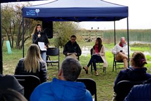 Tania Correa, Directora de Conservación de TNC Chile, en el lanzamiento del manual