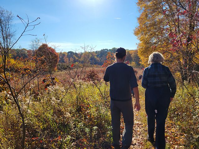 Fall hike at Paw Paw Prairie Fen Preserve