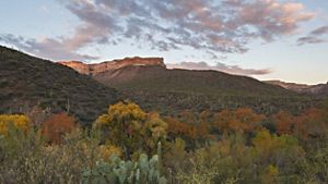 Cliffs at sunset