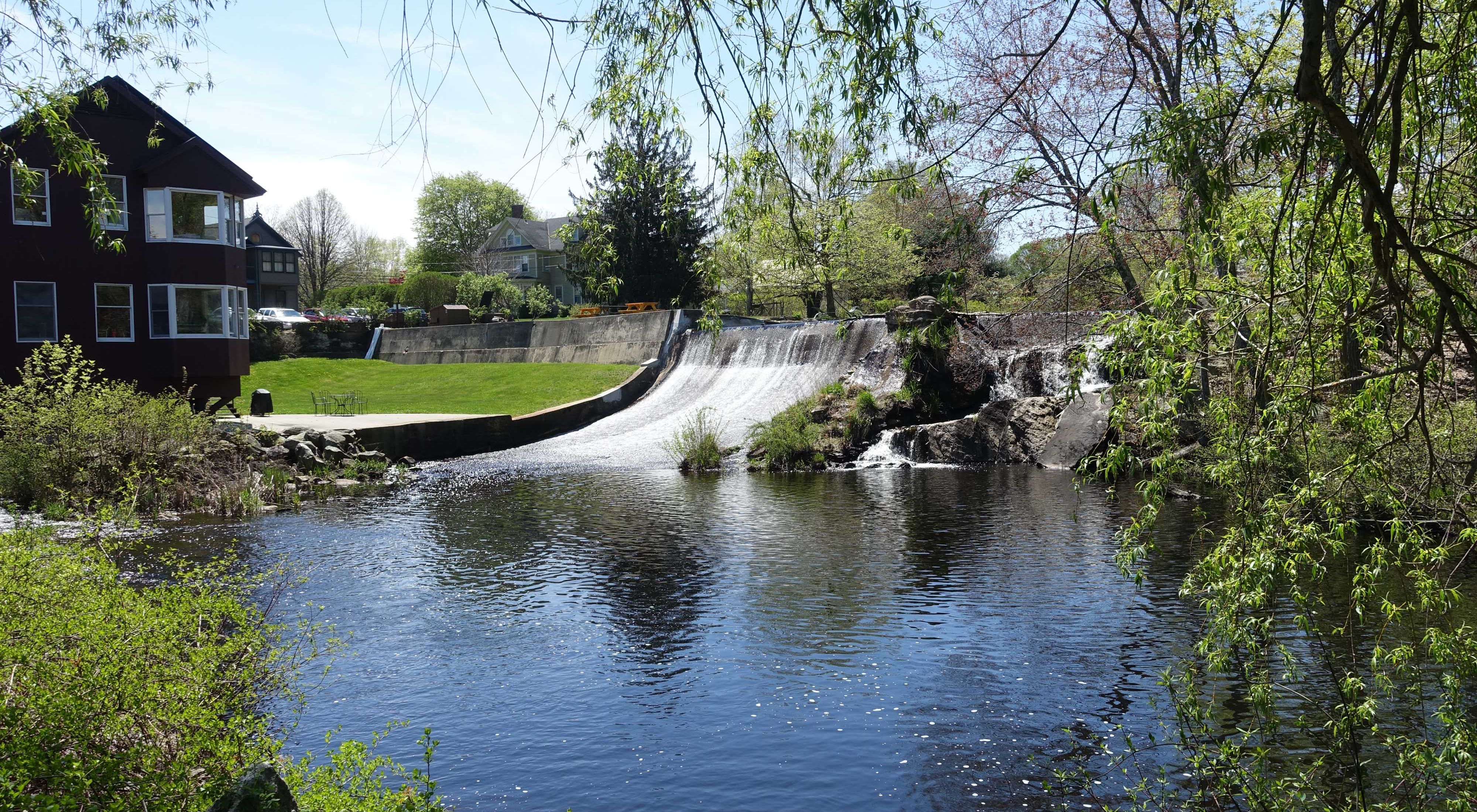 Mill Pond Dam in Connecticut, in early 2019.