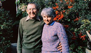 Montague and Joan Griffin standing together in 1993.