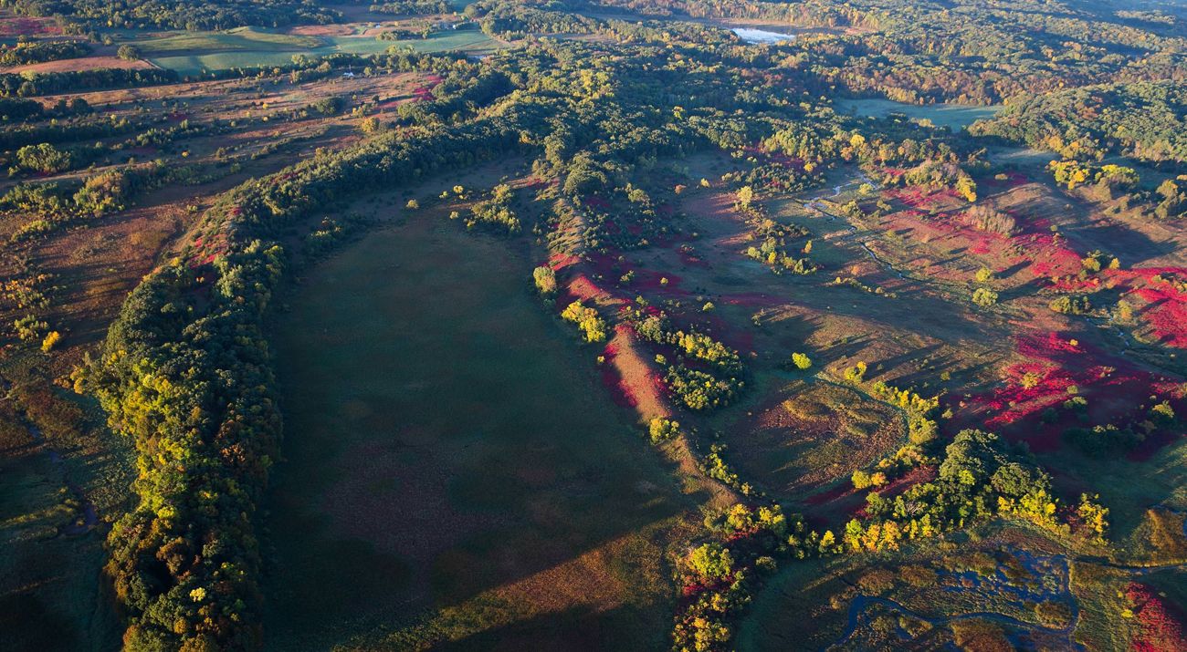 Aerial of Lake Johanna Esker