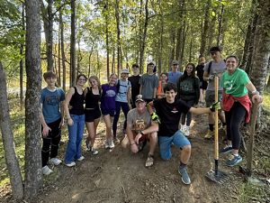 Group of volunteers at Ranch Northwoods in Arkansas.
