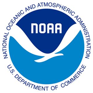 National Oceanic and Atmospheric Administration Logo.